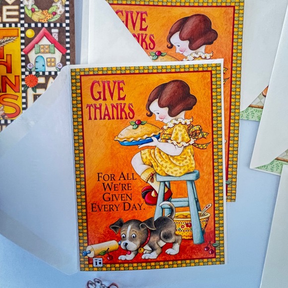 Mary Engelbreit Lot of Vintage Cards Thanksgiving Friendship Vintage - Picture 9 of 16